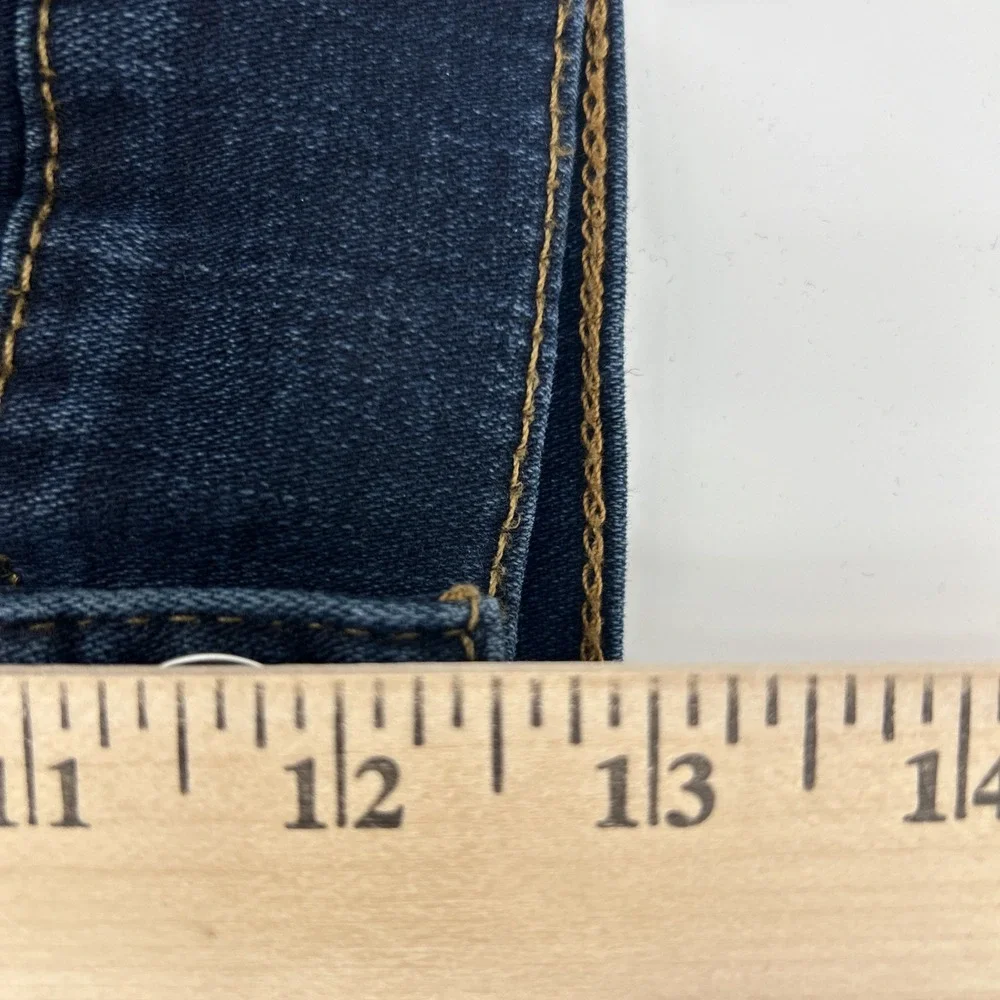 True Religion Ricky Jeans Men's 42 Blue Relaxed Straight Outdoors Casual Logo